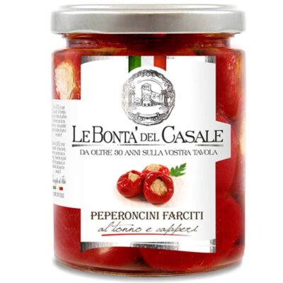 poivrons farcis au thon à l'huile 280g, poivrons farcis au thon à l'huile, mini poivron farci à l'italienne, poivrons farcis