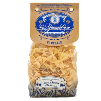 Pâtes italiennes farfalle giuseppe cocco, pâtes italiennes, farfalle, pâtes italiennes haut de gamme