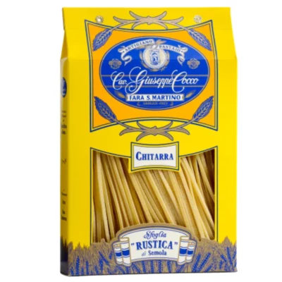 Pâtes italiennes chitarra rustica giuseppe cocco, pâtes italiennes, chitarra rustica, pâtes italiennes haut de gamme, chitarra, pasta, pâtes italiennes