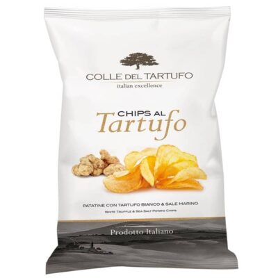 Chips à la truffe blanche colle del tartufo 90g, chips à la truffe blanche, chips à la truffe