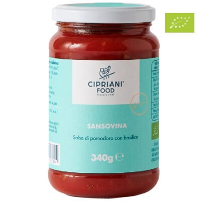sauce tomate basilic bio SANSOVINA CIRPIANI 340G, sauce tomate basilic sansovina