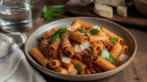 rigatoni au ragù